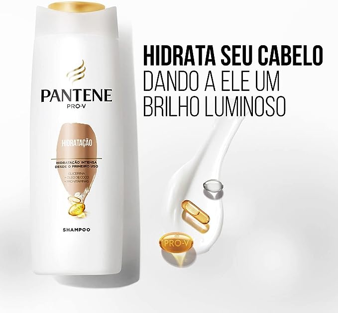 Kit Pantene Hidratação Shampoo 350ml E Condicionador 175 Ml