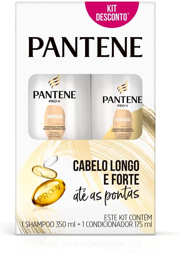 Kit Pantene Hidratação Shampoo 350ml E Condicionador 175 Ml